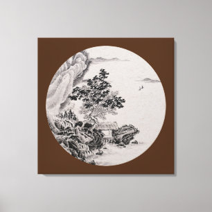 Lienzo Vista del río - Vintage