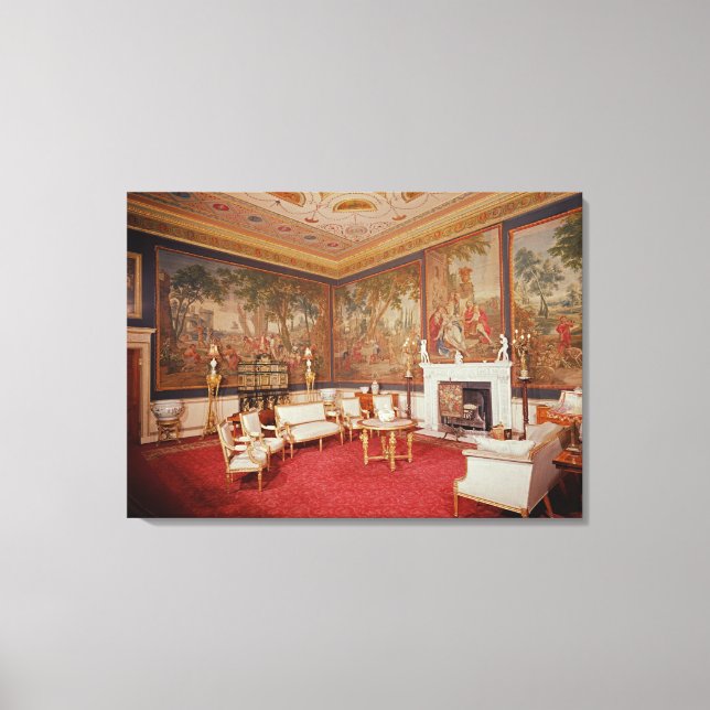 Lienzo Vista del salón (Anverso)