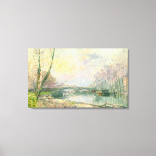 Lienzo Vista del Sena, París (aceite en lona)