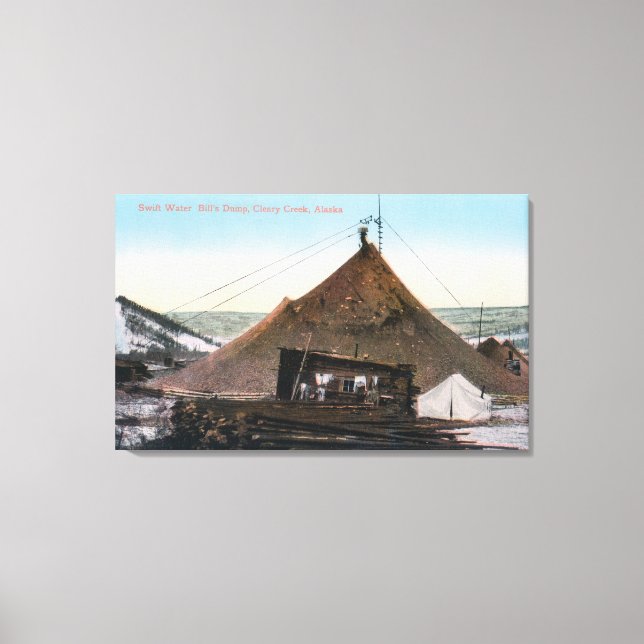 Lienzo Vista del vertedero de Swift Water Bill (Anverso)