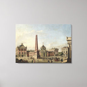 Lienzo Vista del viejo mercado