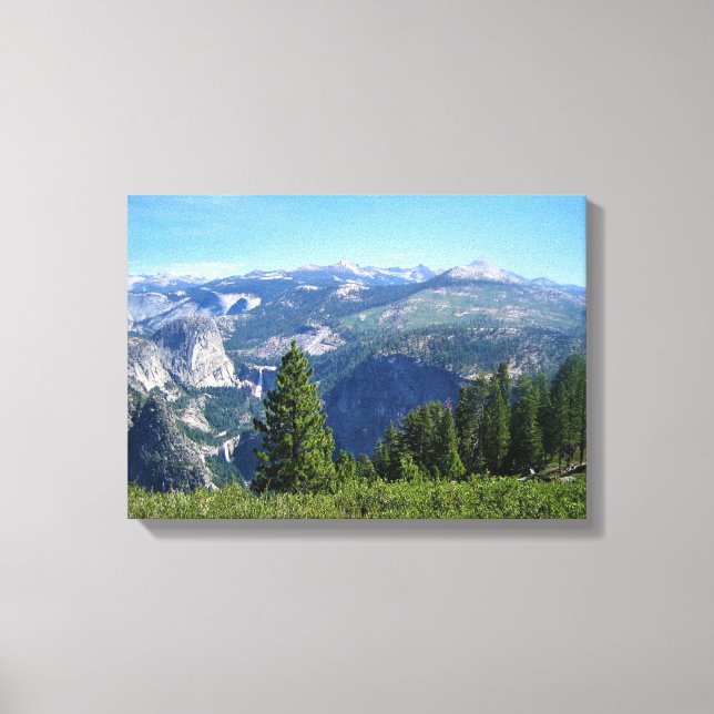 Lienzo Vista desde Glacier Point, Yosemite, CA (Anverso)