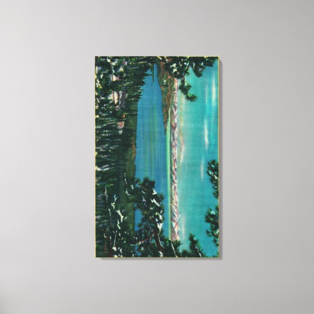 Lienzo Vista desde la autopista Mt. Rosa Lago Tahoe, CA (Anverso)