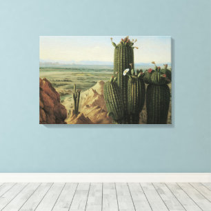 Lienzo Vista desde Maricopa Mountain cerca de Rio Gila po