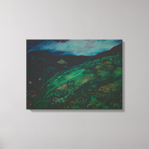 Lienzo Vista desde San Chirico, Italia