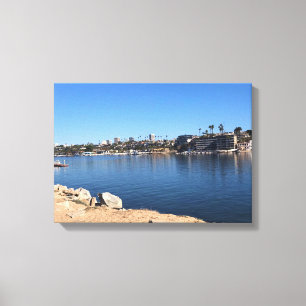 Lienzo Vista desde The Wedge, Newport Beach, California