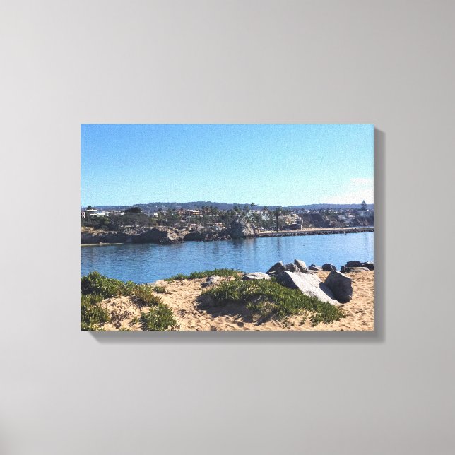 Lienzo Vista desde Wedge, Newport Beach, California (Anverso)