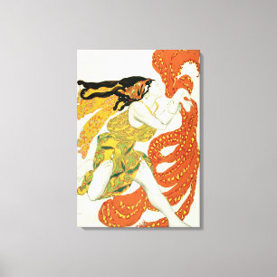 Lienzo Vista el diseño para una bacante en 'Narcisse