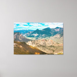 Lienzo Vista escénica de la autopista Chief Joseph en Wyo