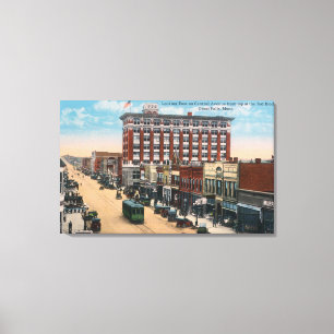 Lienzo Vista este de la Avenida CentralGrandes Cataratas,