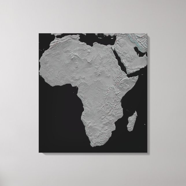 Lienzo Vista estereoscópica de América del Norte (Anverso)