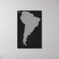 Vista estereoscópica de Sudamérica
