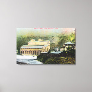 Lienzo Vista exterior central electrica