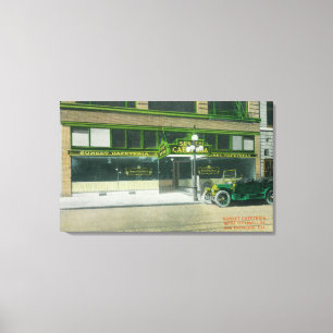 Lienzo Vista exterior de la cafetería Sunset