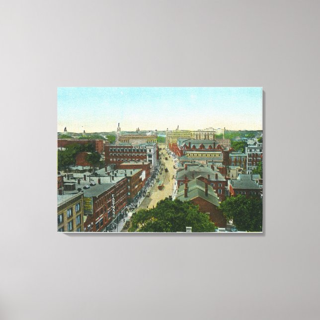 Lienzo Vista exterior de la casa de Longfellow (Anverso)