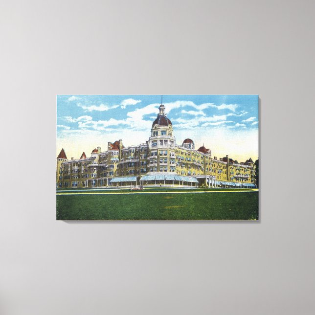 Lienzo Vista exterior de la Casa de Primavera de Polonia  (Anverso)