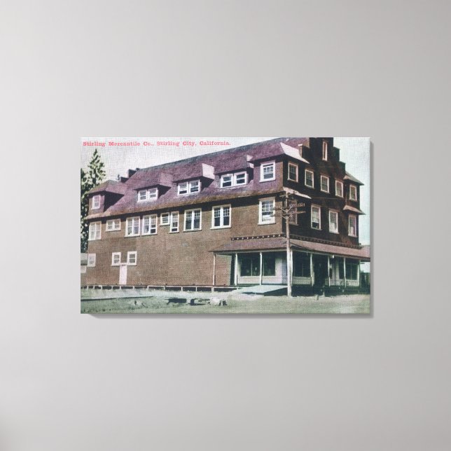 Lienzo Vista exterior de la compañía mercantil en extinci (Anverso)