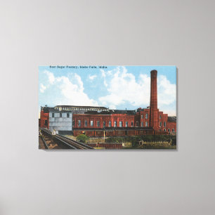 Lienzo Vista exterior de la fábrica del azúcar de