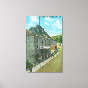 Lienzo Vista exterior de la famosa Ópera