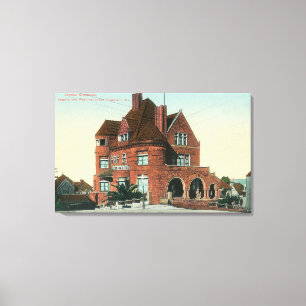 Lienzo Vista exterior de la residencia Crocker