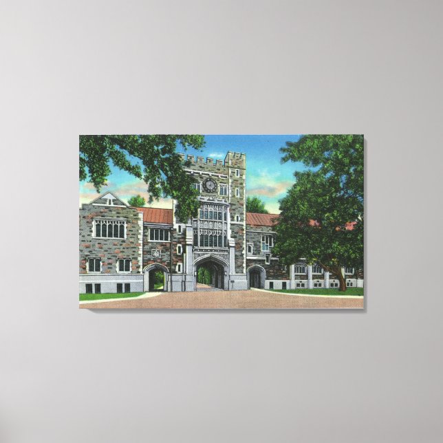 Lienzo Vista exterior de Taylor Hall, Vassar College (Anverso)
