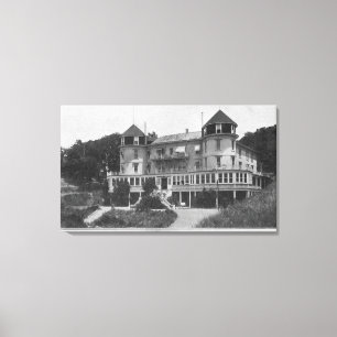 Lienzo Vista exterior del aire del Bon del hotel en