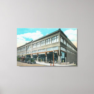 Lienzo Vista exterior del almacén grande de Holman