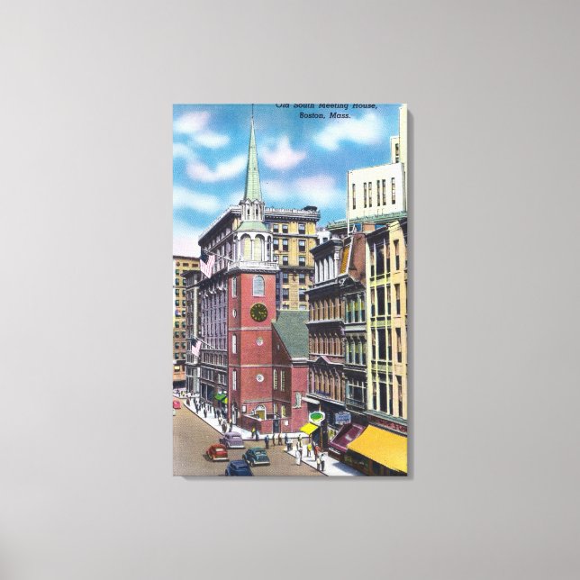 Lienzo Vista exterior del antiguo Salón de Encuentros Sur (Anverso)