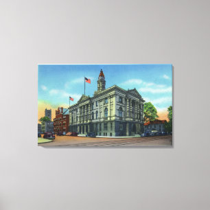 Lienzo Vista exterior del ayuntamiento 3