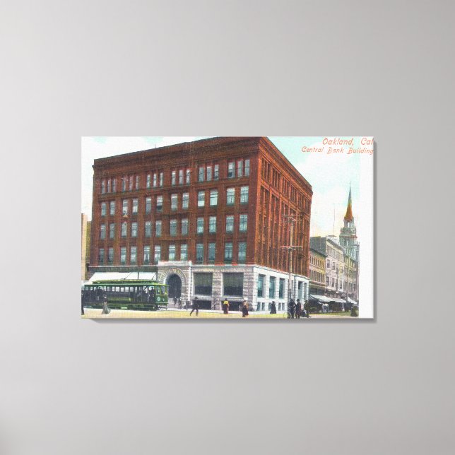 Lienzo Vista exterior del Banco Central BldgOakland, CA