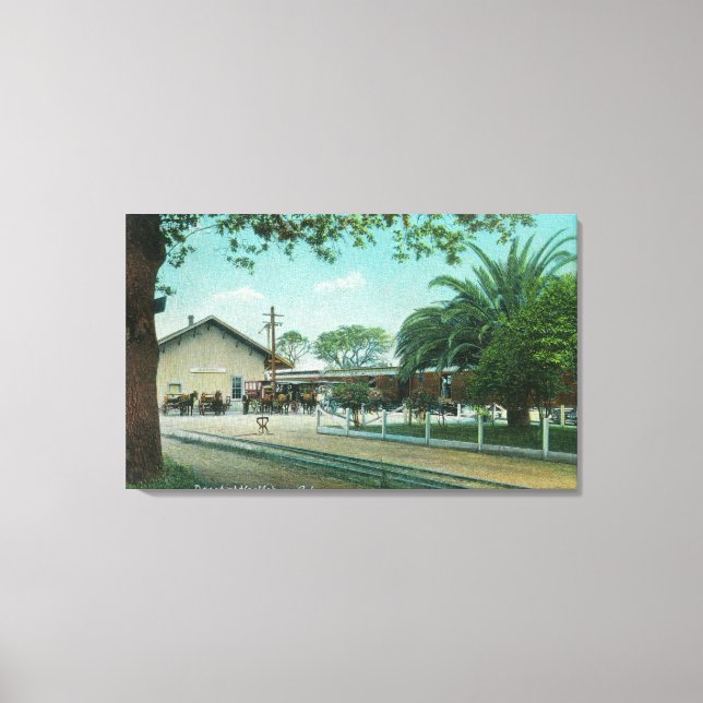 Lienzo Vista exterior del DepotHealdsburg, CA (Anverso)