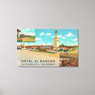 Lienzo Vista exterior del EL Rancho del hotel