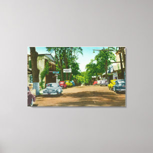 Lienzo Vista exterior del hotel de Murphy histórico