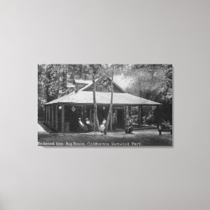 Lienzo Vista exterior del mesón de la secoya