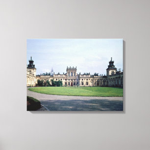 Lienzo Vista exterior del palacio, construido c.1677