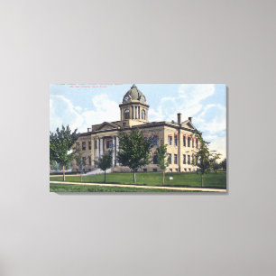 Lienzo Vista exterior del Palacio de Justicia del condado