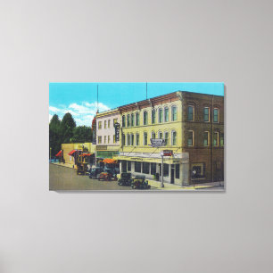 Lienzo Vista exterior del palacio HotelUkiah, CA