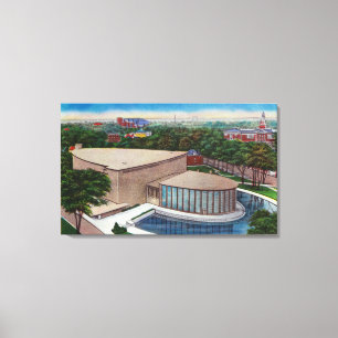 Lienzo Vista exterior del Salón de Música de Kleinhan