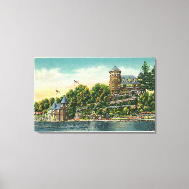 Lienzo Vista exterior del Salón Hopewell (Anverso)