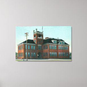 Lienzo Vista exterior del SchoolMedford público, O