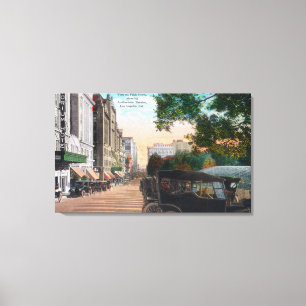 Lienzo Vista exterior del teatro del auditorio en 5to