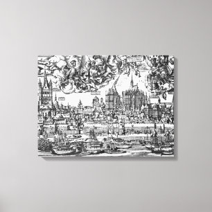 Lienzo Vista general de Colonia, 1531 (grabado) (pho de