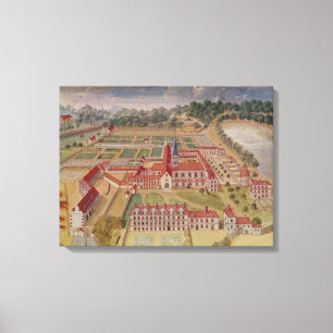 Lienzo Vista general de la abadía