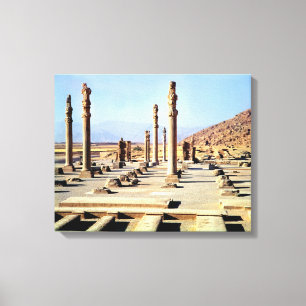 Lienzo Vista general de la Apadana fundada c.518 BC