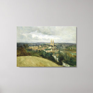 Lienzo Vista general de la ciudad del Santo-Lo, c.1833