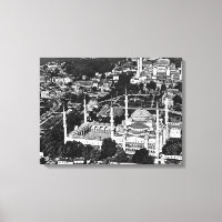 Vista general de la mezquita azul de Estambul de T