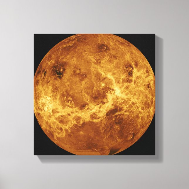 Lienzo Vista global de la superficie de Venus (Anverso)