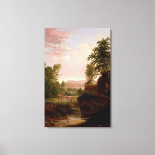 Lienzo Vista hacia el río Hudson