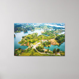 Lienzo Vista impresionante de los cielos soleados de Guat