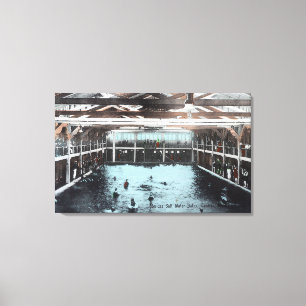 Lienzo Vista interior de los baños del agua salada de